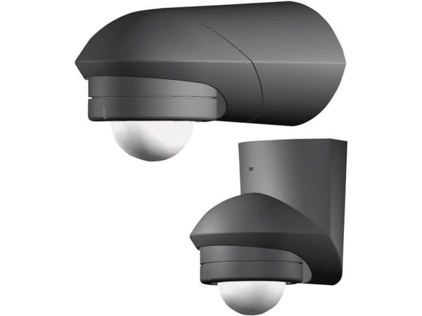 Grothe McGuard profesjonell BM240sw passiv infrarød sensor (PIR) kablet tak/vegg svart (94534)