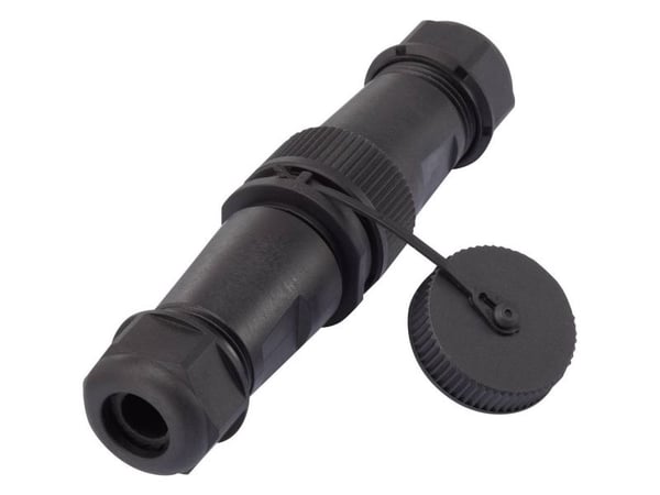 TRU COMPONENTS 1094579 rundstiftkontakt rett tilkobling, rett samlet poltall: 2 1 stk