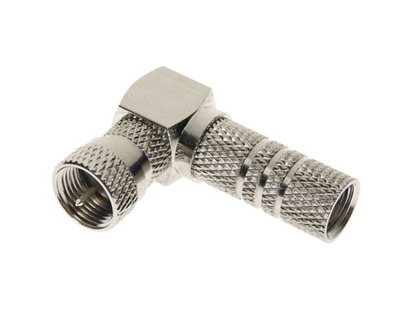 Schwaiger FSTWI7002 531, F-tyyppi, 90°, Hopea, Metalli, 2 kpl