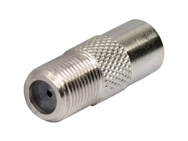 Schwaiger UEST9330 531, IEC, F, urosliitin, naarasliitin, hopea, metallia