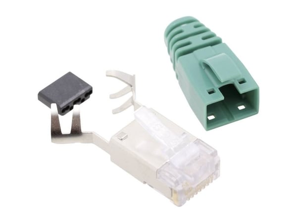 BEL Stewart Connectors SS39GNE RJ45-kontakt CAT 6 SS39GNE, 8P8C, grön, 1 st