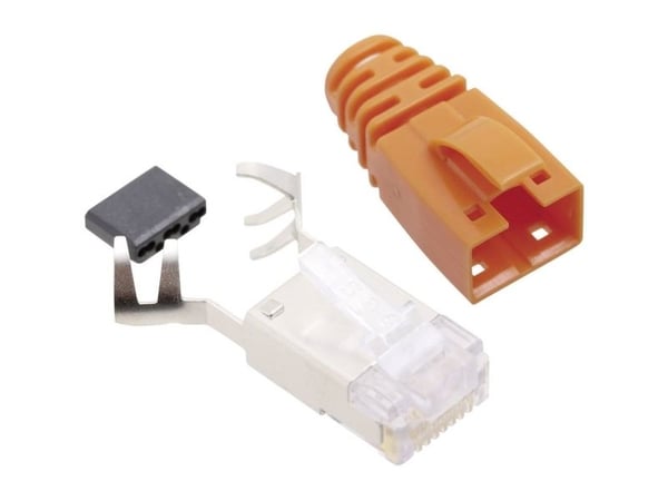 BEL Stewart Connectors SS39ORE RJ45-uttag CAT 6 rakt 8P8C orange 1 st