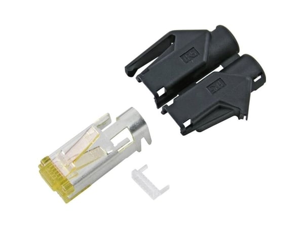 Hirose Electronic RJ45C6A-SW TM31 RJ-liitin RJ45C6A-SW Liitin, suora Navat: 8P8C Musta 1 kpl