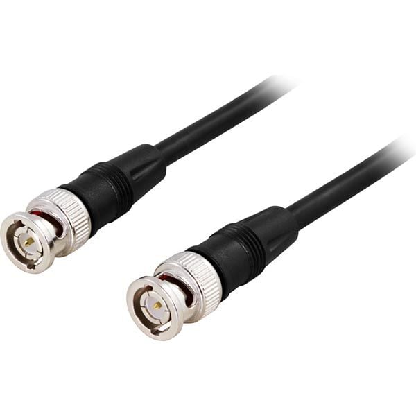 Koaksial patchkabel RG59 BNC hann-hann 75 Ohm 3 m svart