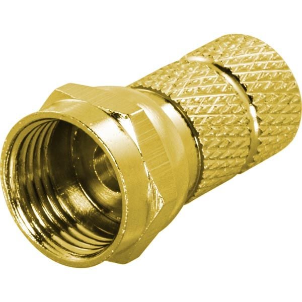 F-kontakt, hann, 6,2 mm RG59/antennekabel, skruefeste, go