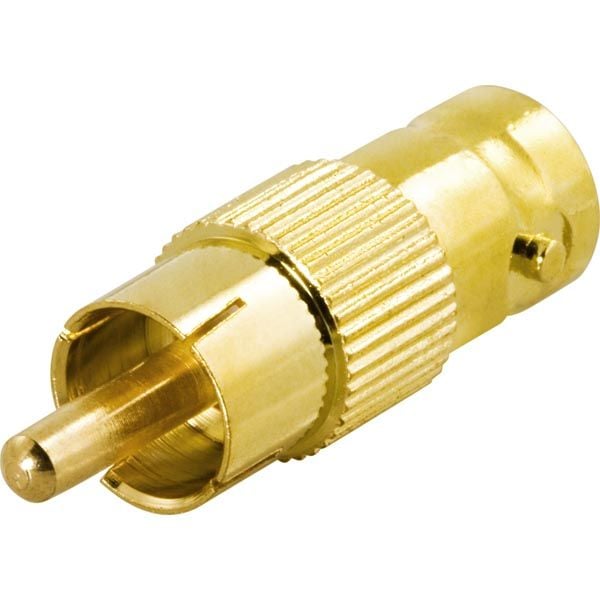 Deltaco DEL-670, BNC, BNC, RCA, uros, naaras, kultainen