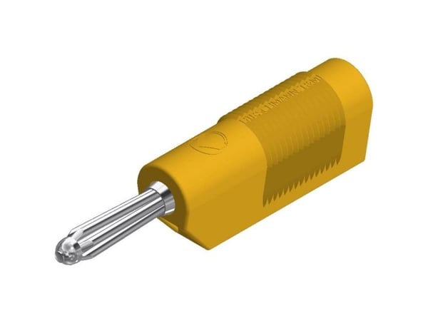 SKS Hirschmann BSB 20 K Bananplugg Plugg, rett Pinnediameter: 4 mm Gul 1 stk