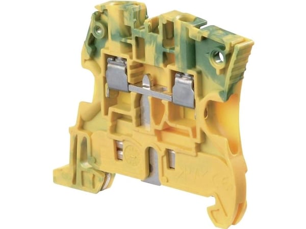TE CONNECTIVITY Läpivientiliitin, PE, 4 mm², keltainen/vihreä, leveys 5,2 mm