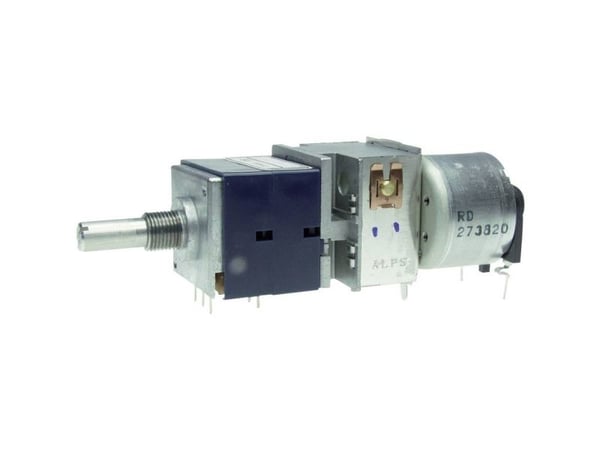 ALPS RK27112MC 100KAX2 Moottoripotentiometri pölytiivis Stereo 0,05 W 100 kΩ 1 kpl