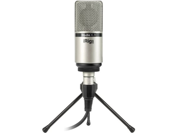 IK Multimedia iRig Mic Studio XLR Studio Microphone Överföringstyp:Bredband Inkl. kabel, Inkl. klämma, Inkl. stativ