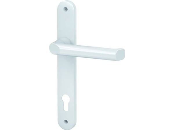 BASI 7831-0109, Käytäväoven kahva, Sisätila ja ulkotila, Valkoinen, Alumiini, 32 mm, 249 mm