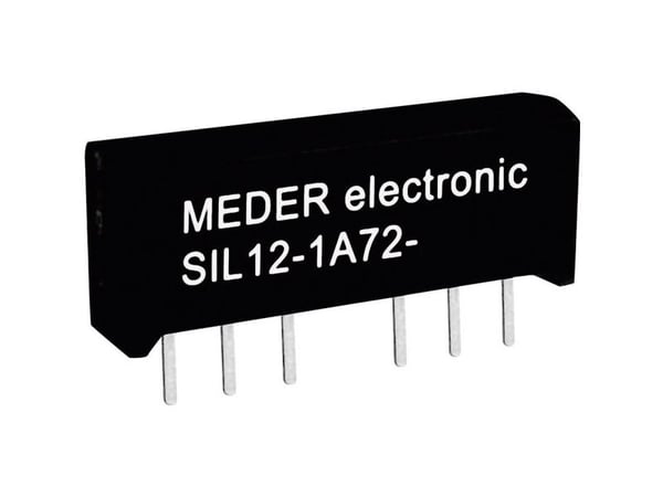 StandexMeder Electronics SIL12-1A72-71D Reed-rele 1 x rajakytkin 12 V/DC 0,5 A 10 W SIL-4