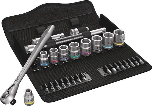 Wera 05004051001, 9 stykker, Sort, Rustfritt stål, Sort, 3/8", Tsjekkisk Republikk, 1,48 kg