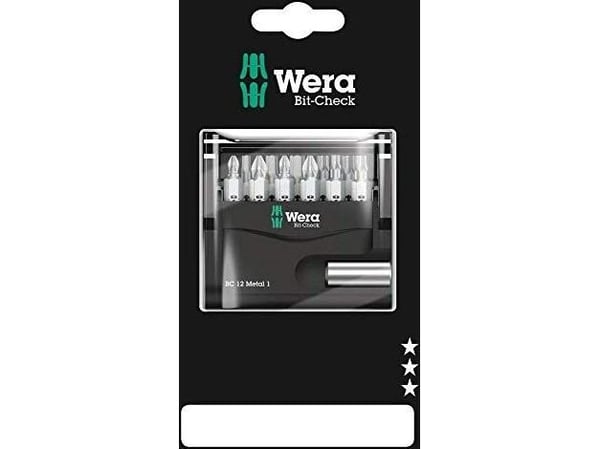 Wera 05136393001, 11 stykker, Hex (metric),Phillips,Pozidriv,Torx Plus, PH 1,PH 2, PZ 1,PZ 2, TX15,TX20,TX25,TX30, 3,4,5 mm