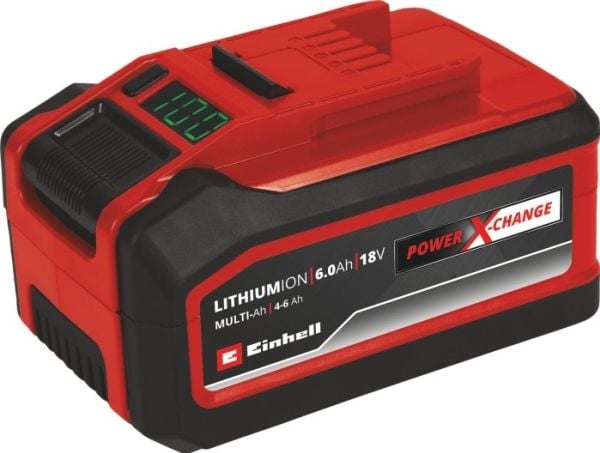 Einhell 4511502, Akku, Litiumioni (Li-Ion), 6 ah, 18 V, Einhell, Musta, Punainen
