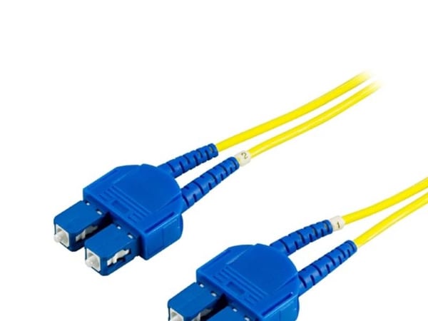 DELTACO - Nettverkskabel - SC-enkeltmodus (hann) til SC-enkeltmodus (hann) - 50 cm - 0.5 m - fiberoptisk - 9 / 125 micron - OS1