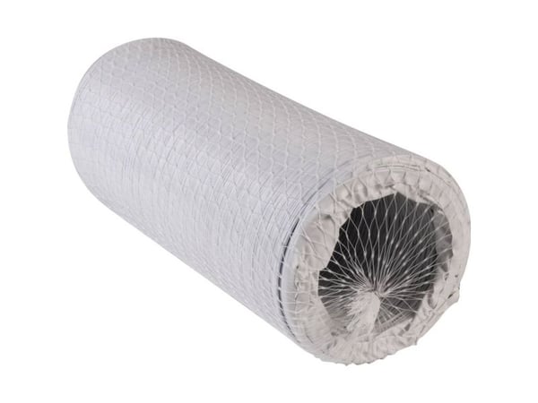 Wallair N52817 fleksibel spiralslange i plast (Ø x L) 10,2 cm x 3 m, hvit