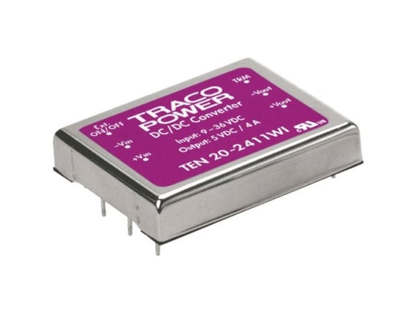 Traco Power TEN 20-2422WI, 25,4 mm, 10,2 mm, 50,8 mm, 30 g, 20 W, 9-36 V