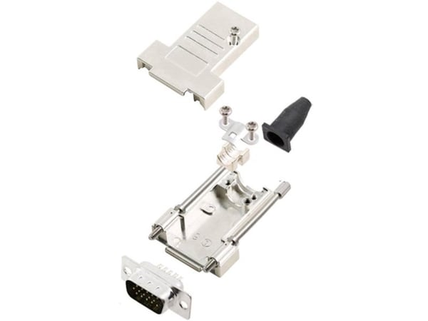 encitech DTSL09-T-JSRG+HDP15-K 6355-0041-01 D-SUB tappiliuska 180° Navanumero: 15 Juotospää 1 sarja