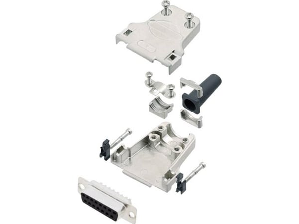 encitech DTZF15-DBS-K 6355-0044-12 D-SUB boresett 180° poltall: 15 loddekontakter 1 sett