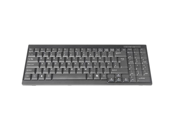 DIGITUS - For KVM - tastatur - QWERTY - Engelsk - svart