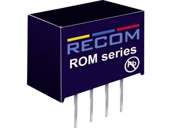Recom International ROM-1212S 1W DC/DC-omvandlare ROM-1212S 12 V / 83 mA