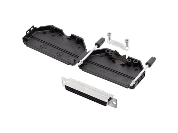 encitech DPPK37-BK-HDS62-K 6355-0011-14 D-SUB hylsesett, 180°, poltall 62, lodde-kopper, 1 sett