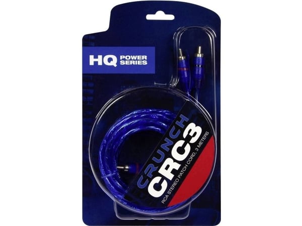 Crunch CRC3 Puhelinkaapeli 3.00 m [2x Cinch-stik - 2x Cinch-stik]