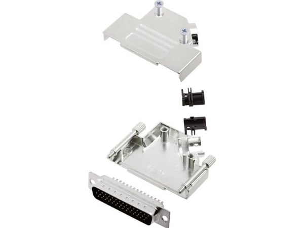 encitech D45ZK25-HDP44-K 6355-0013-03 D-SUB tappiliuska 45° Navanumero: 44 Juotospää 1 sarja