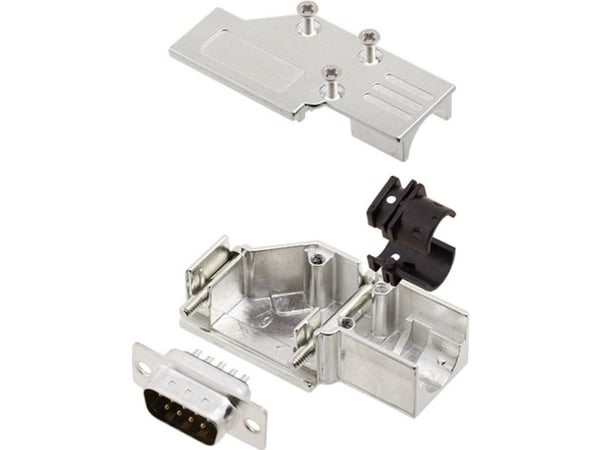 encitech DCMR-FK-09-DBP-K 6355-0065-01 D-SUB pin stripesett 90° Polantall: 9 Loddehode 1 Sett