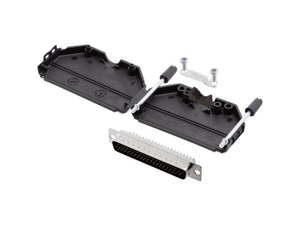 encitech DPPK37-BK-HDP62-K 6355-0011-04 D-SUB tappiliuska 180° Navanumero: 62 Juotospää 1 sarja