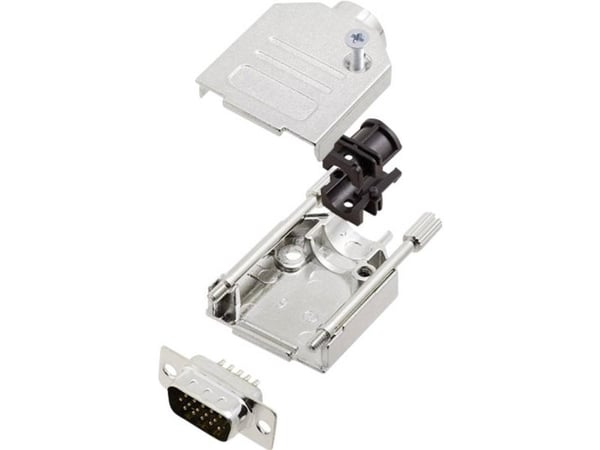 encitech DTZK09-HDP15-K 6355-0012-01 D-SUB tappiliuska 180° Navanumero: 15 Juotospää 1 sarja
