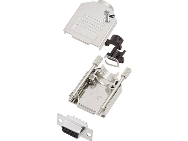 encitech DTCK09-DBS-K 6355-0061-11 D-SUB loddehylsesett, 180° poltall: 9, loddekopp 1 sett