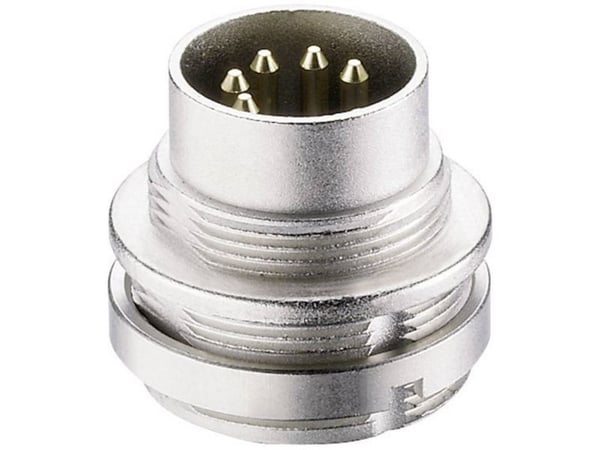 Lumberg 0314 08-1, DIN 8 poles, Metallisk, IP68, 5 A, 100 O, Nickel