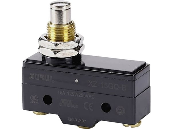 TRU COMPONENTS 1426620 Mikrokontakt XZ-15GQ-B 250 V/AC 15 A 1 x On/(On) Tastende 1 stk