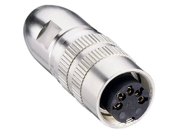 Lumberg 0322 06, M16, Metallisk, Nickel, Zink, Sølv, IP68, 5 A