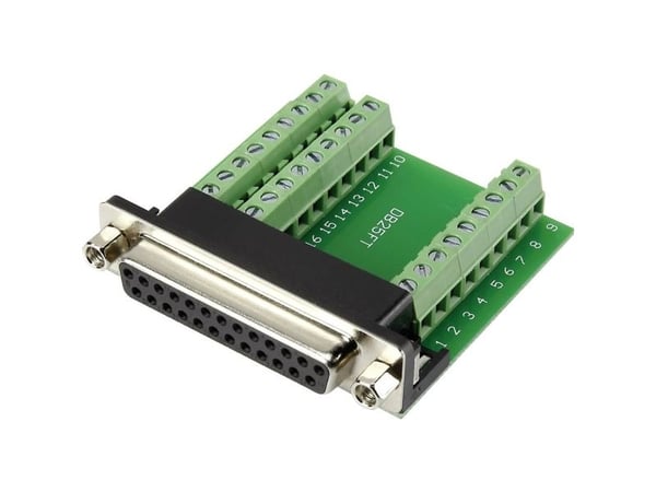 TRU COMPONENTS DSUB25F-27TB-3 D-SUB-kontakt 90° pol: 25 skruer 1 stk