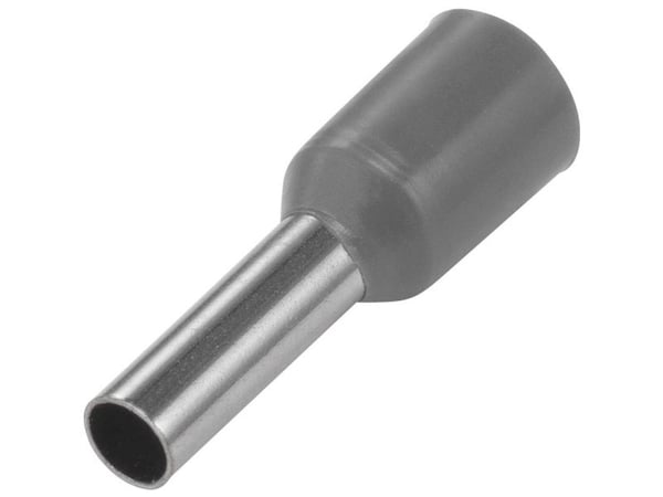TRU COMPONENTS 1572426 Kabelsko 4 mm² Delvist isoleret Grå 100 stk 100 stk