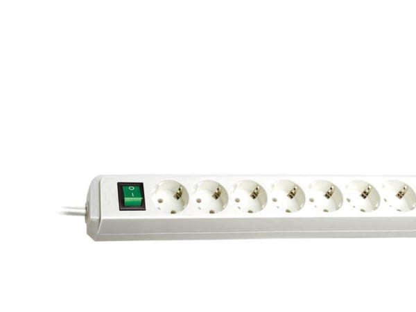 brennenstuhl Eco-Line - pistorasia - lähtöliittimet: 8 - 3 m - valkoinen