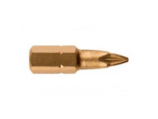 Metabo 628504000, 3 stykker, Pozidriv, PZ 2, 25 mm, 25,4 / 4 mm (1 / 4"), Sekskantet
