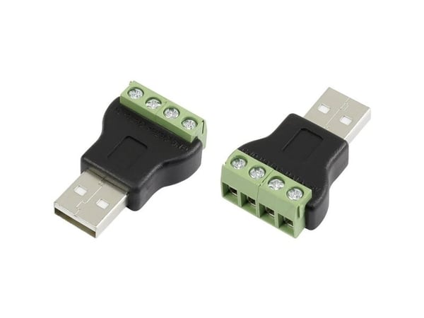 USB-liitin ruuviliitännällä Liitin, suora LT-USB4M USB-urosliitin tyyppi A 1572336 TRU COMPONENTS Sisältö: 1 kpl
