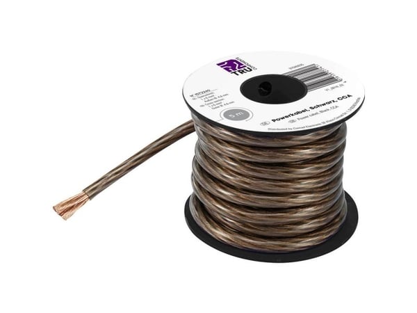 TRU COMPONENTS 1572240 Jordkabel 1 x 6 mm² Sort 5 m
