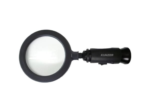 Kunzer 7LL01 håndlupe med LED-belysning linsestørrelse (Ø) 90 mm sort