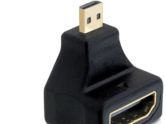 DeLOCK - HDMI-sovitin - micro HDMI (uros) HDMI (naaras) - 90° liitin