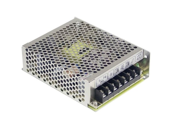 MEAN WELL RS-50-5, 50 W, 88 - 264 V, 47 - 63 Hz, 60 ms, 83%, Ylijännite, Ylikuormittaa, Oikosulku