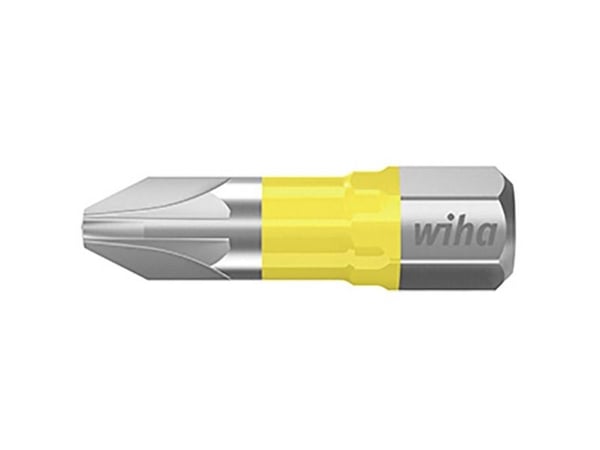 Wiha 41590, 5 stykker, Pozidriv, PZ 3, 25 mm, 25,4 / 4 mm (1 / 4"), Sekskantet
