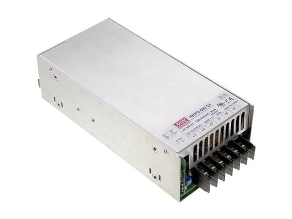 MEAN WELL HRP-600-24, 648 W, 85 - 264 V, 47 - 63 hz, 3.6 - 7.6 A, Aktiv, 16 ms