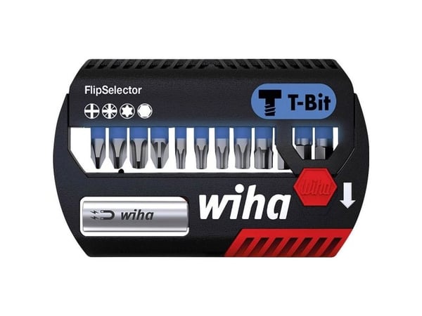 Wiha 41826 bitssett 13 deler kryss spor Phillips, Unbrako, TORX Plus