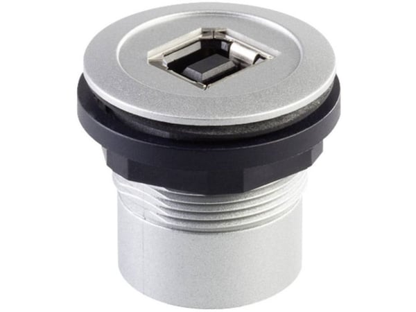 USB uppoasennusliittimet 2.0 Liitäntä, uppoasennus RRJ_USB_BA USB-liitin edessä tyyppi B - USB-liitin takana tyyppi A RRJ_USB_BA Schlegel Sisältö: ...