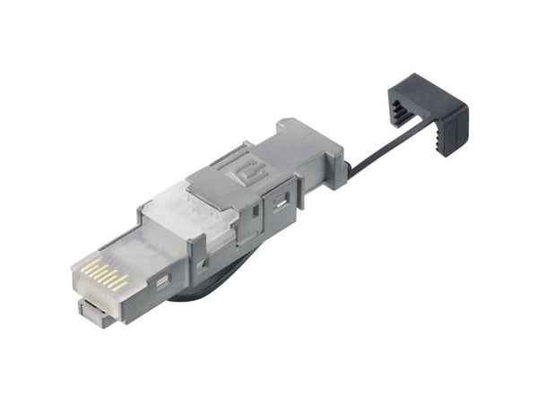 Telegärtner J80026A0045, RJ45, Musta, Ruostumaton teräs